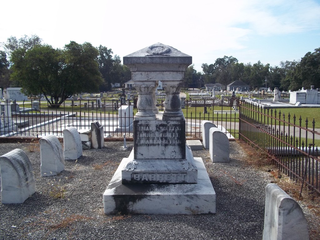 Ninian Barrett Sr grave marker (no dates)