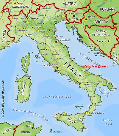 Map of Italy