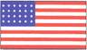 Creek Indian Wars 1836 USA Flag